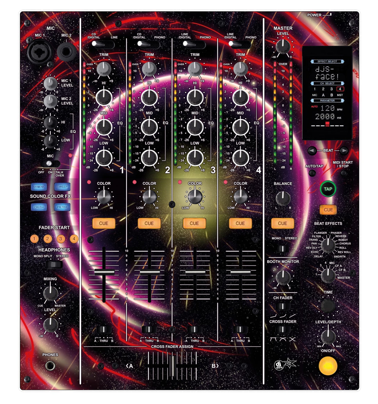 Pioneer DJ DJM 800 Skin Futurewarp