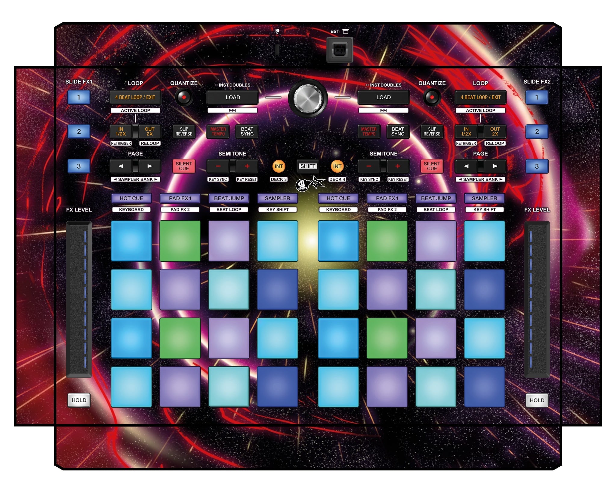 Pioneer DJ DDJ XP 1 Skin Futurewarp