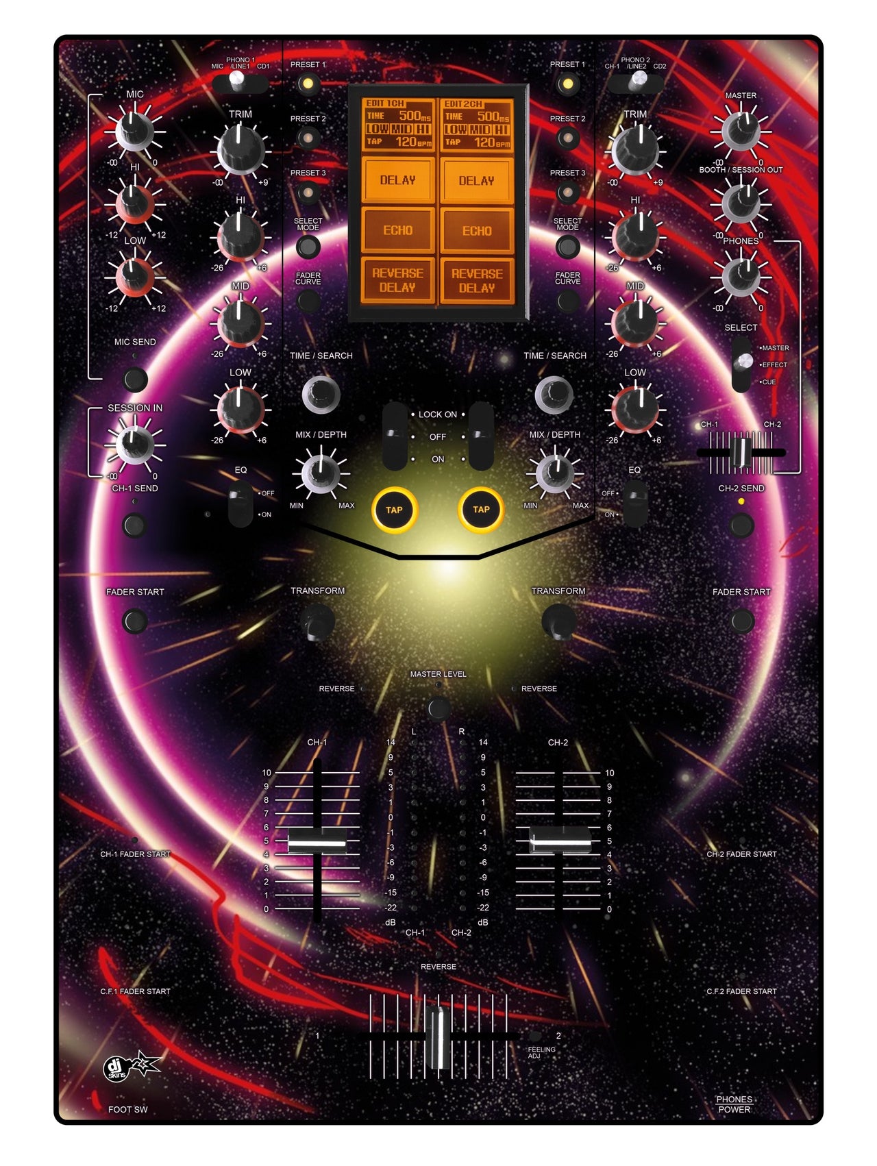 Pioneer DJ DJM 909 Skin Futurewarp