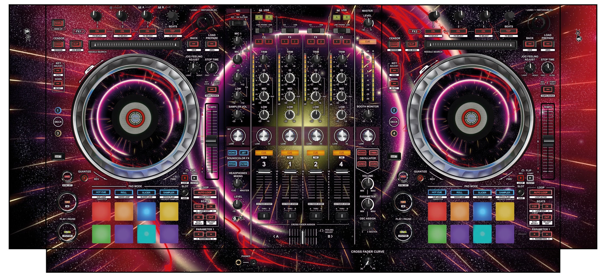 Pioneer DJ DDJ SZ 2 Skin Futurewarp