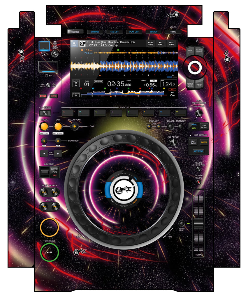 Pioneer DJ CDJ 3000 incl. SIDES Skin Futurewarp