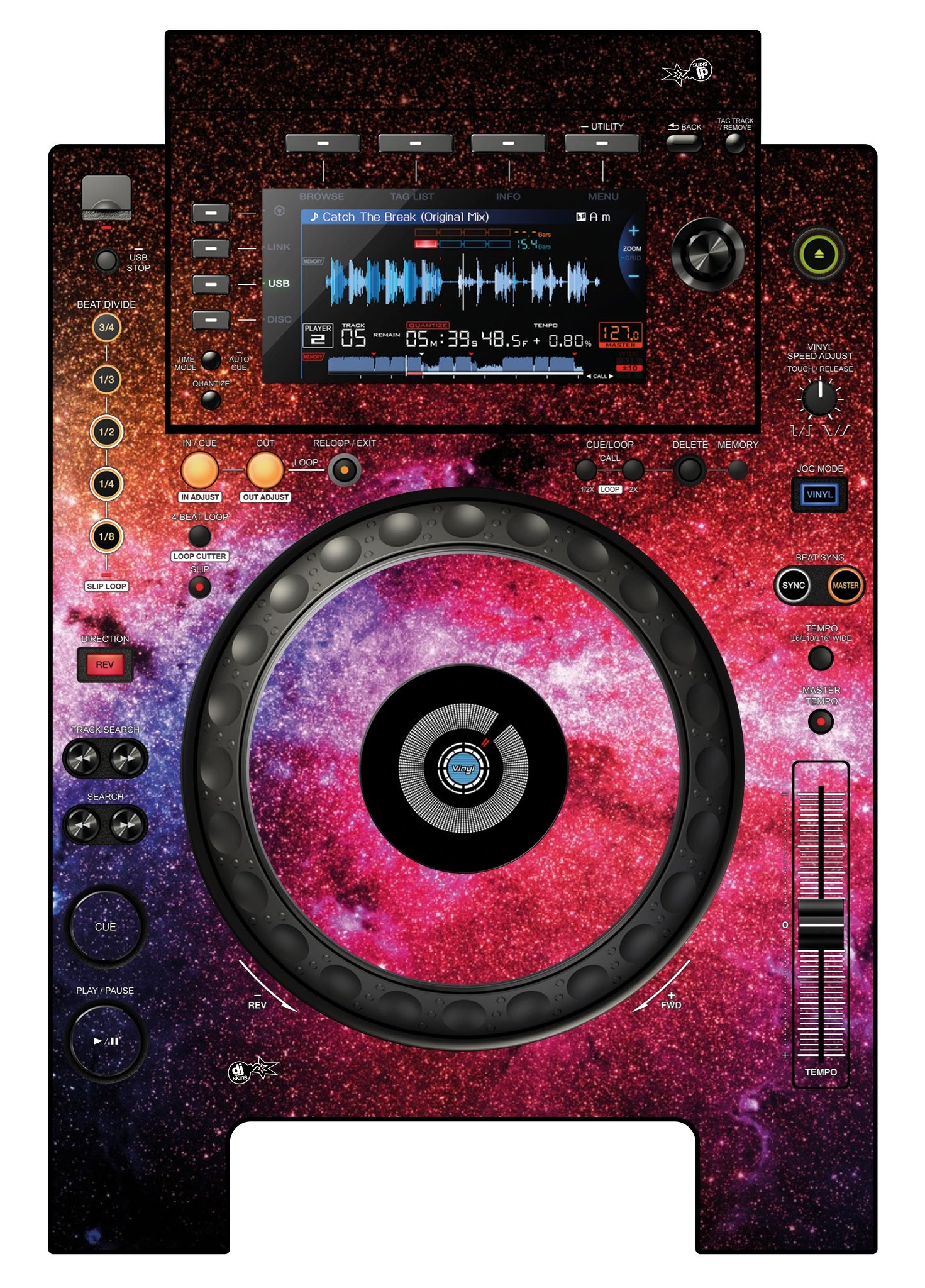 Pioneer DJ CDJ 900 NEXUS Skin Galactica