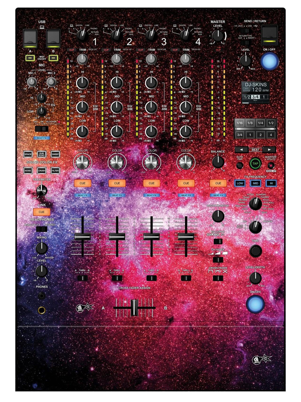 Pioneer DJ DJM 900 NEXUS 2 Skin Galactica