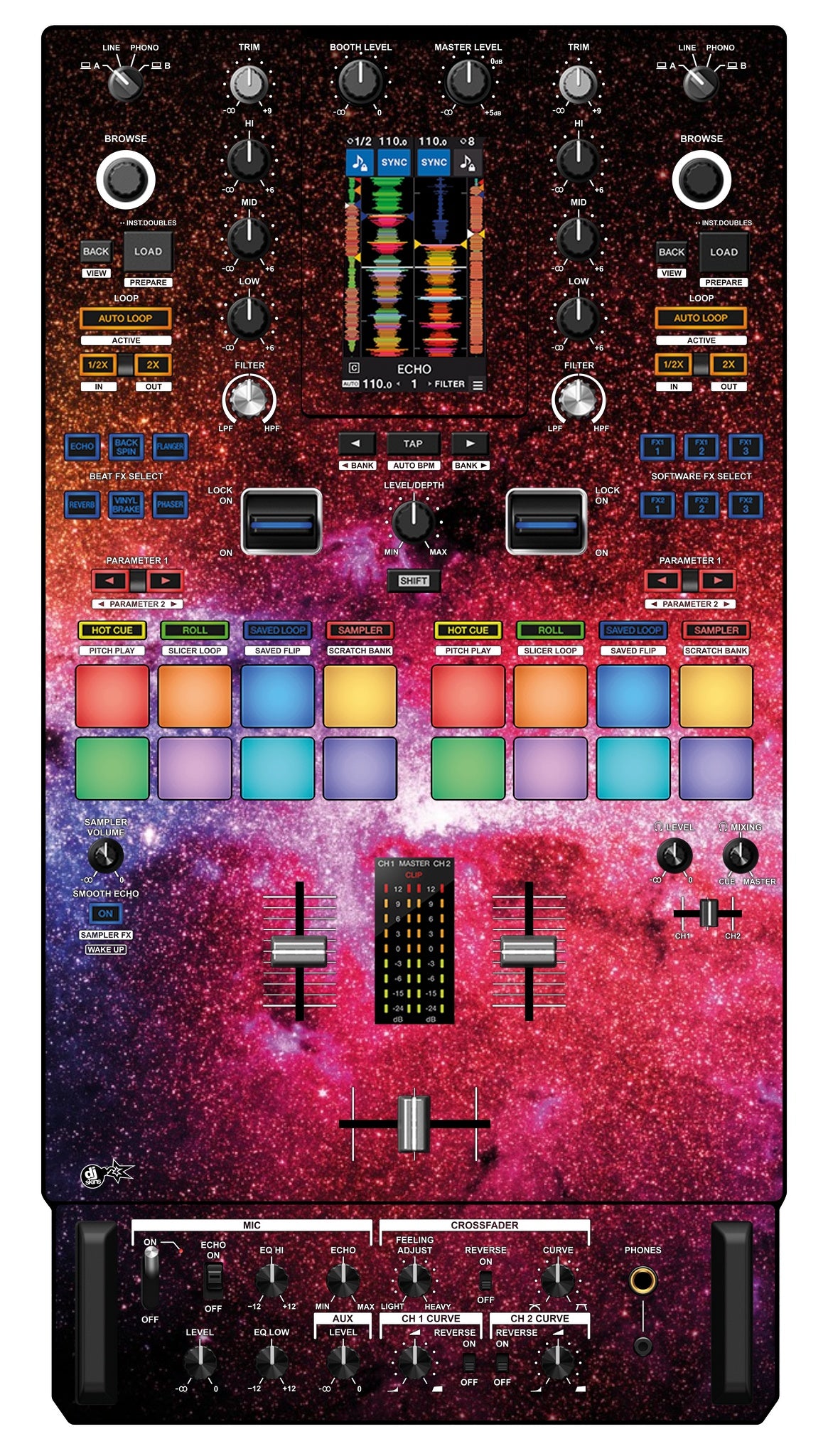 Pioneer DJ DJM S11 Skin Galactica