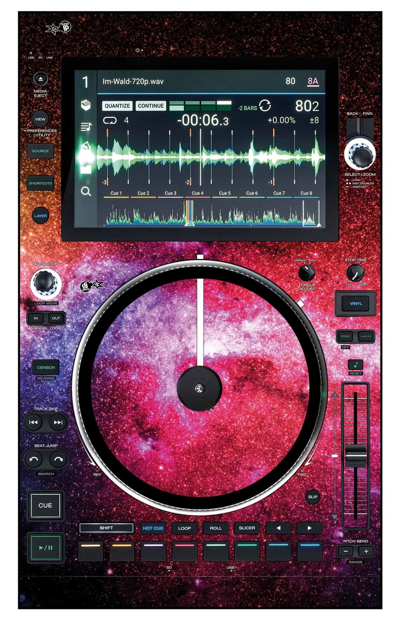 Denon DJ SC 6000 M Skin Galactica