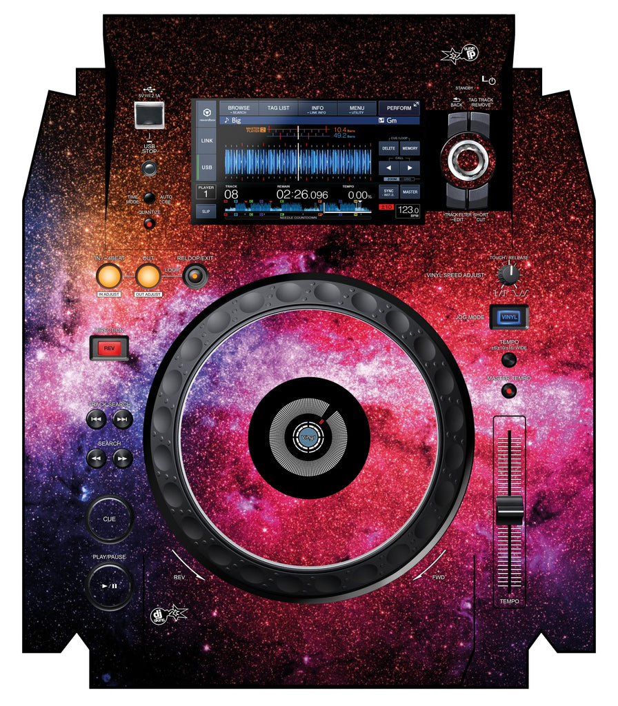 Pioneer DJ XDJ 1000 MK2 Skin Galactica