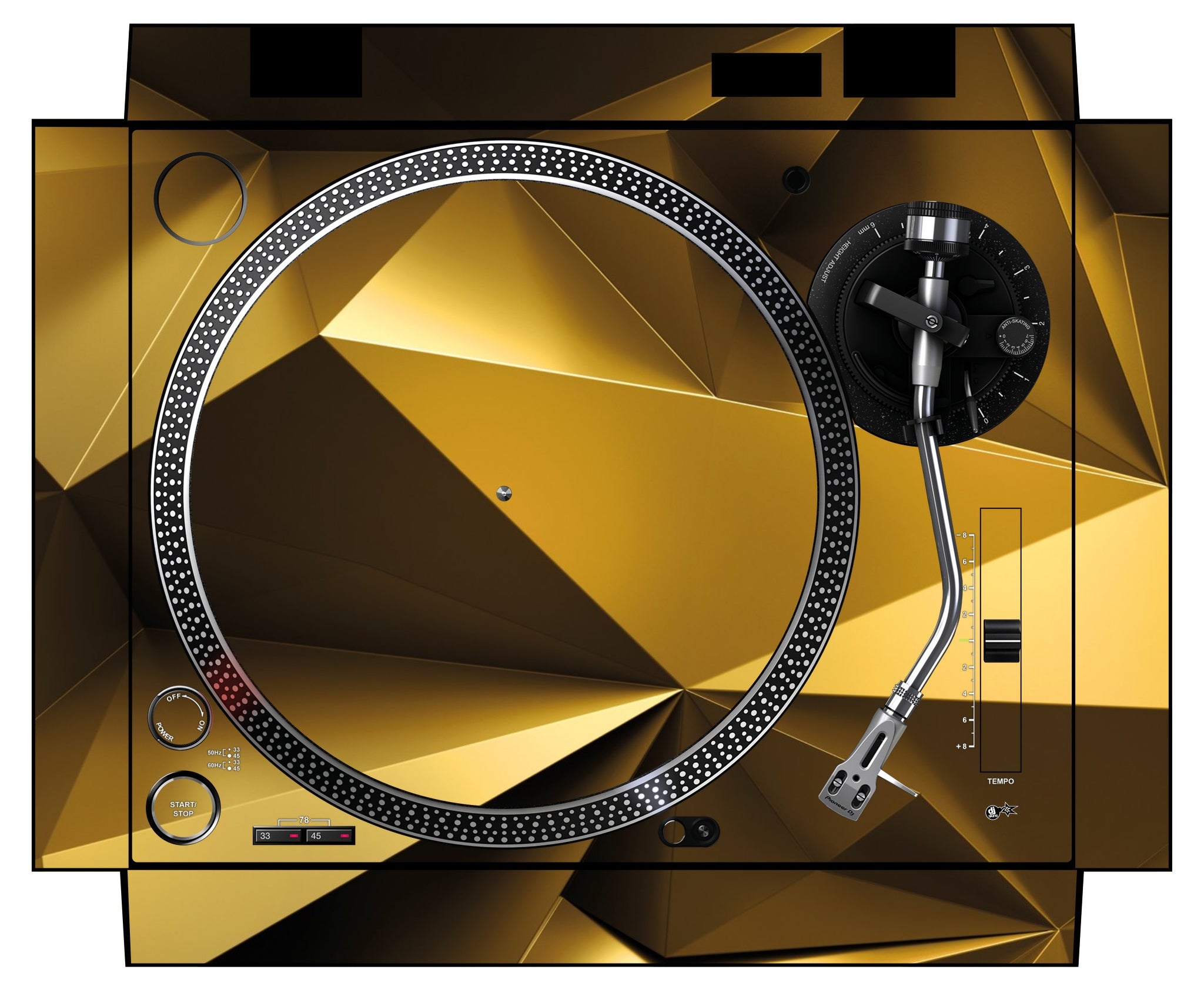 Pioneer DJ PLX 500 Skin Golden Polygon