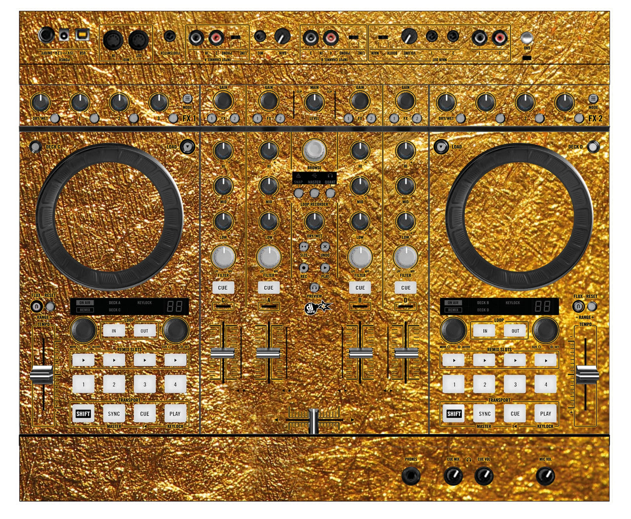 Native Instruments S4 MK2 Skin Golden Treasure