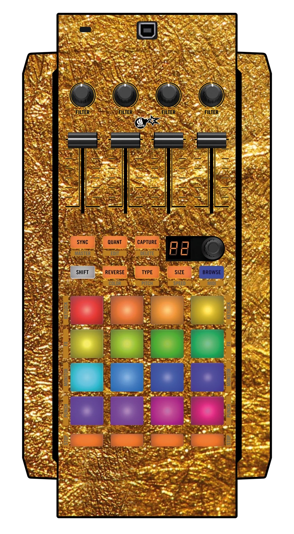 Native Instruments F1 Skin Golden Treasure
