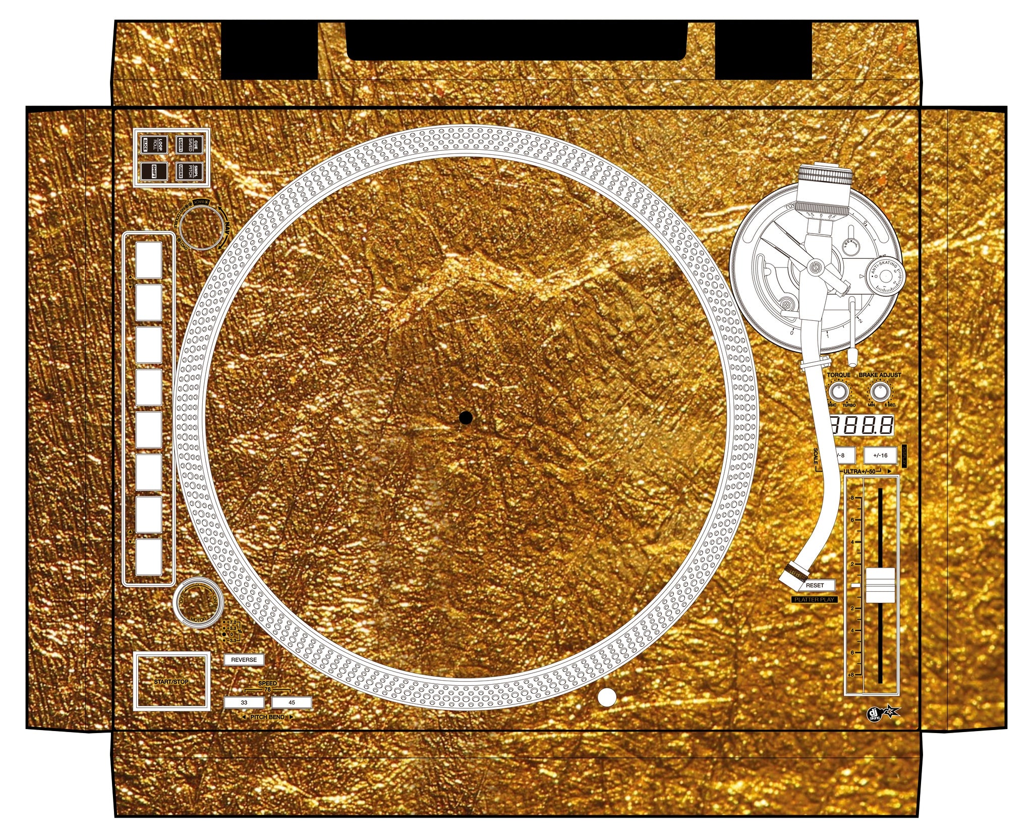 Reloop RP 8000 MK2 Skin Golden Treasure