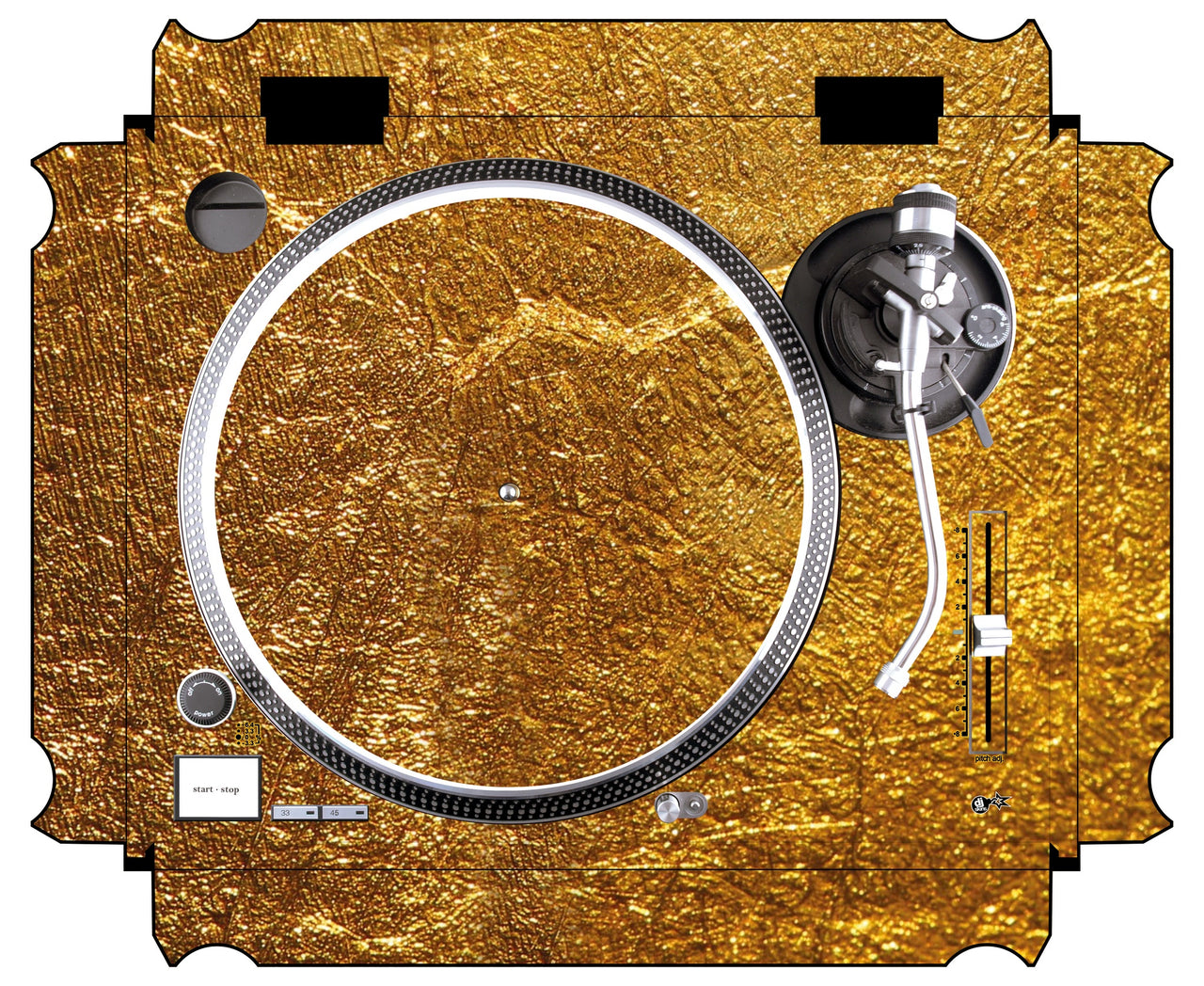 Technics 1200 / 1210 MK2 Skin Golden Treasure