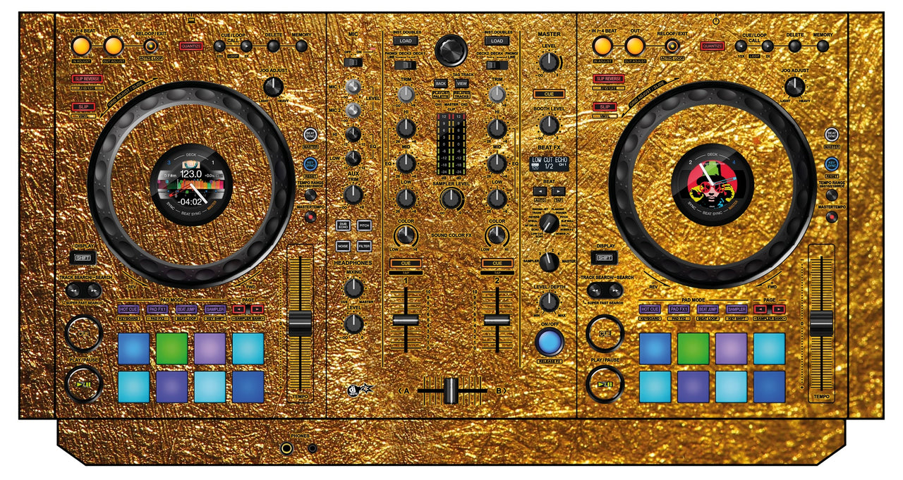 Pioneer DJ DDJ 800 Skin Golden Treasure