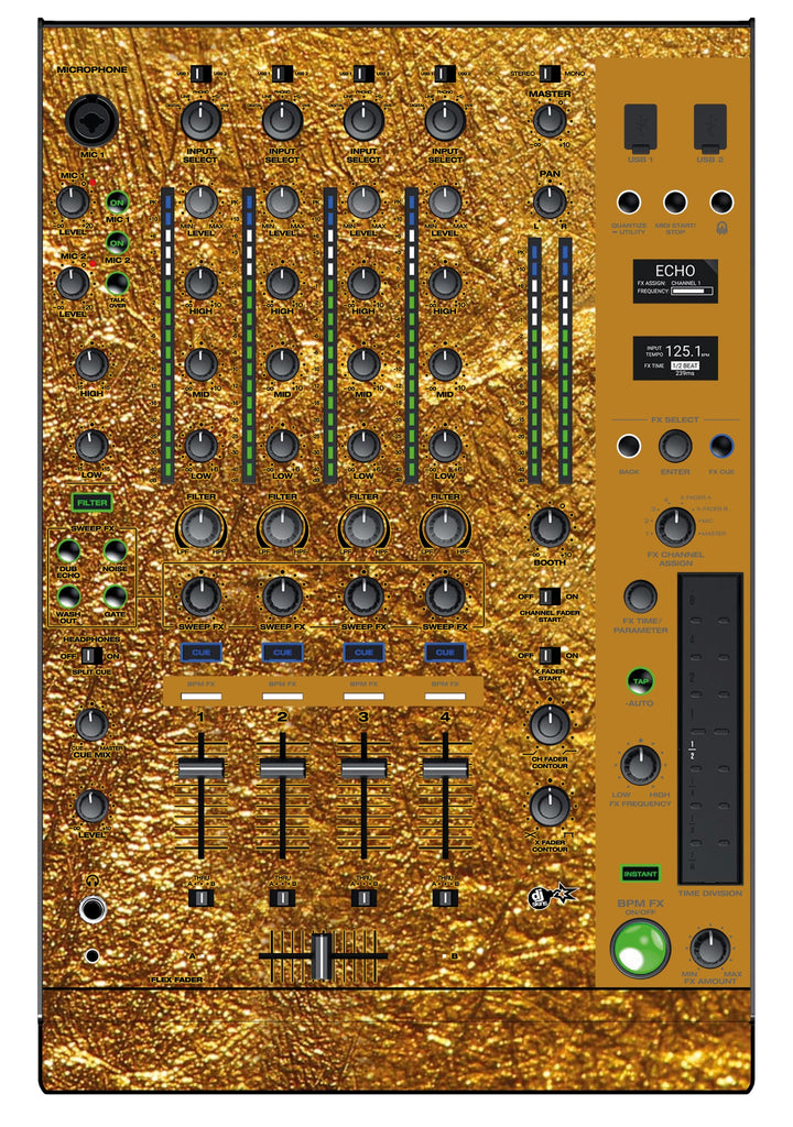 Denon DJ X 1850 Skin Golden Treasure