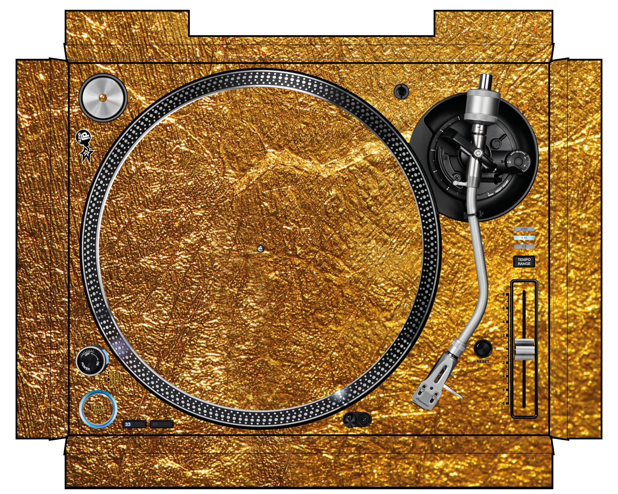 Pioneer DJ PLX 1000 Skin Golden Treasure