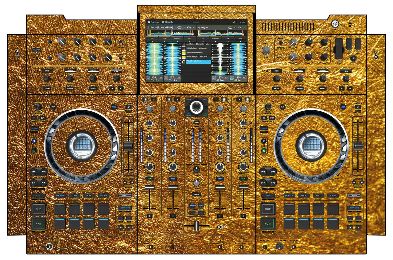 Denon DJ PRIME 4+ Skin Golden Treasure