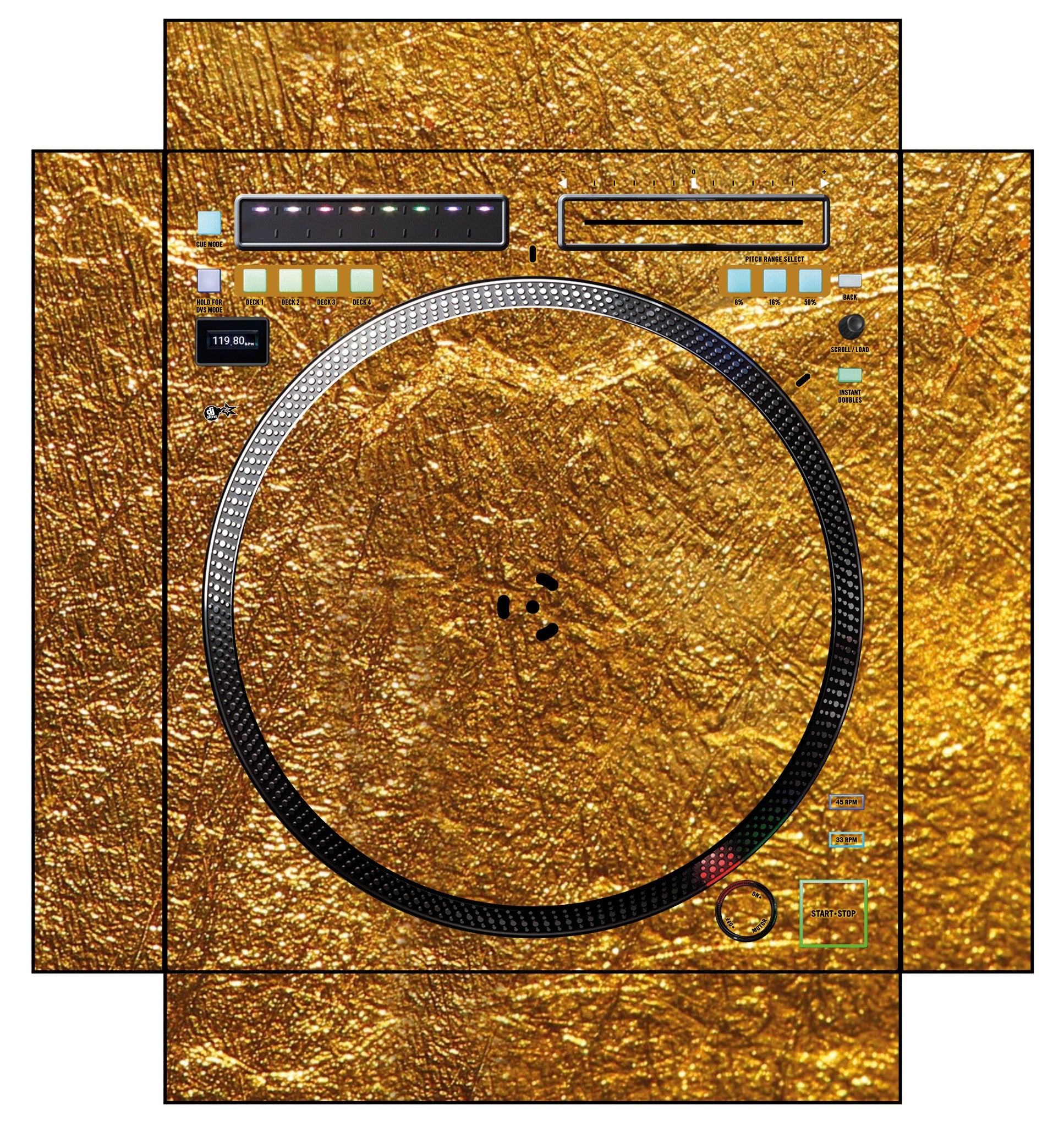 Rane TWELVE MK2 Skin Golden Treasure