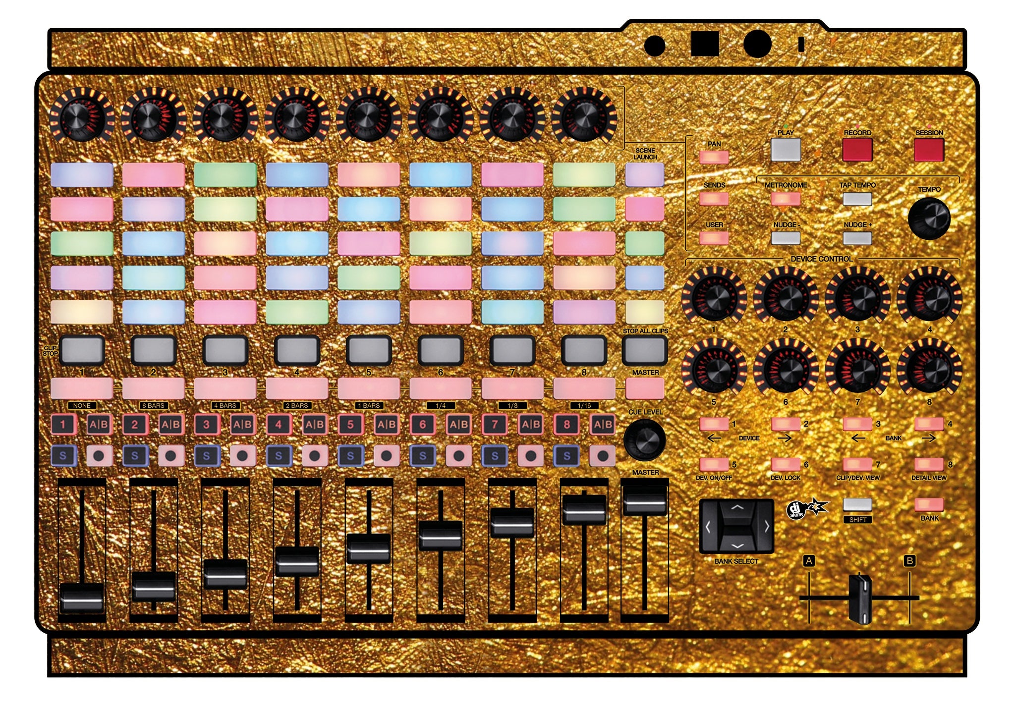 Akai Pro APC 40 MK2 Skin Golden Treasure