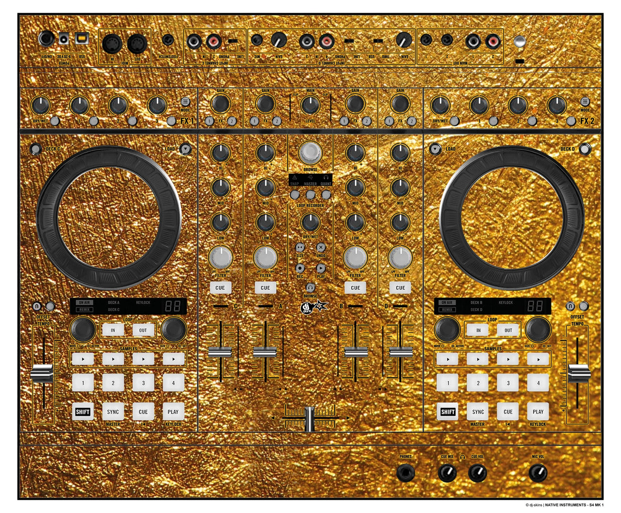 Native Instruments S4 MK1 Skin Golden Treasure