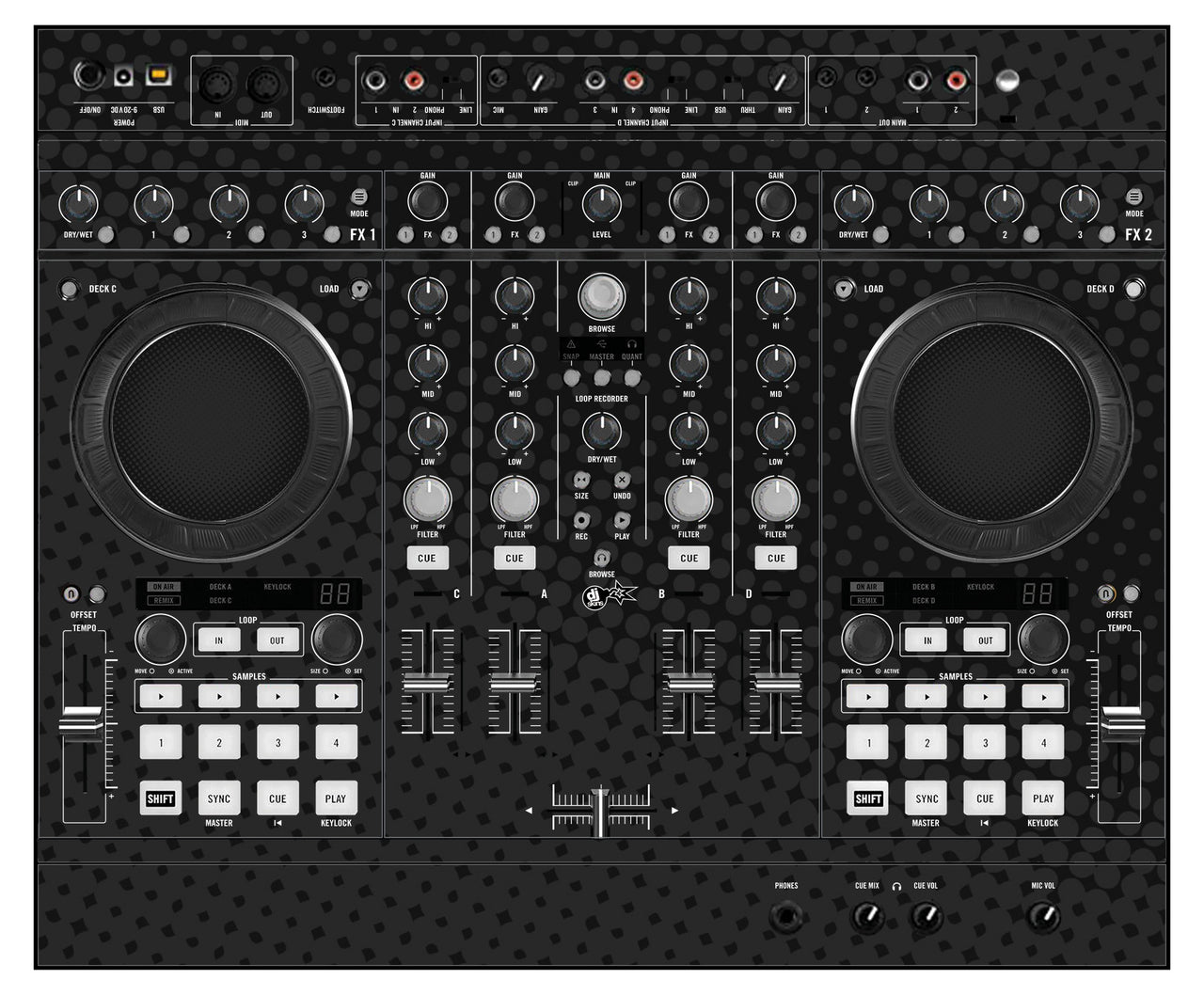 Native Instruments S4 MK1 Skin Gradienter Black