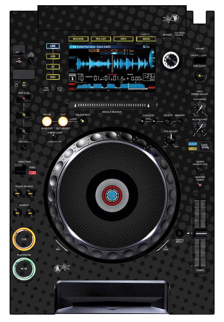 Pioneer DJ CDJ 2000 Skin Gradienter Black