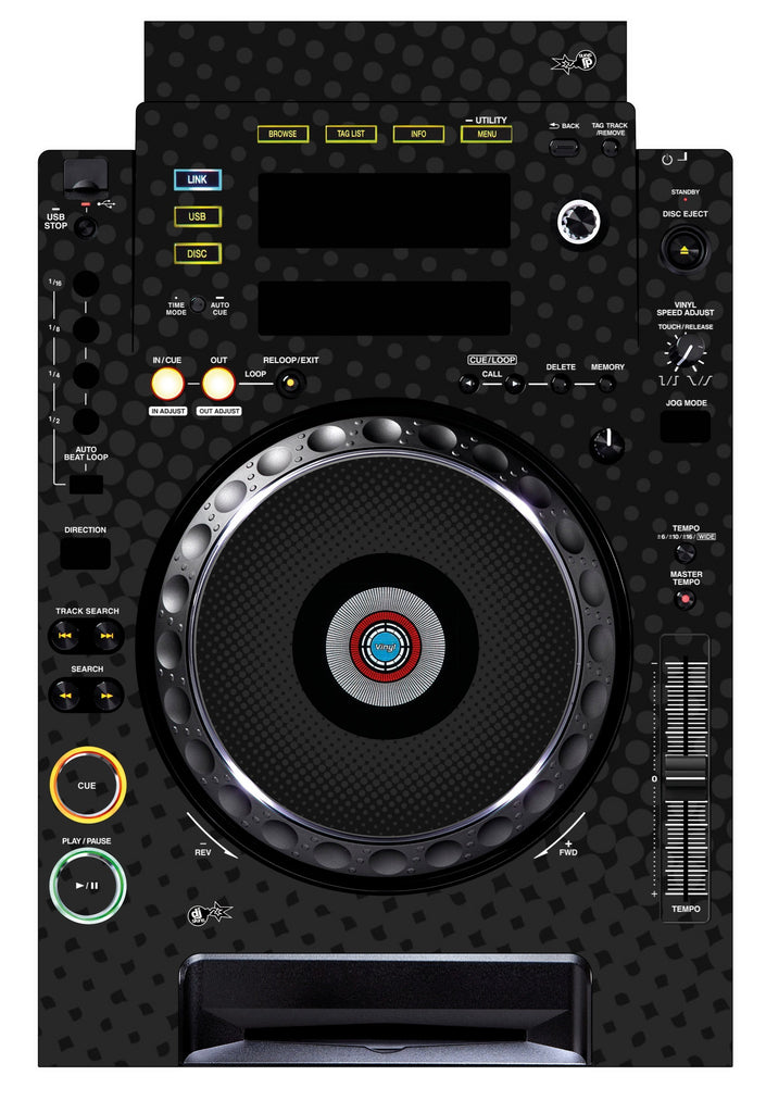 Pioneer DJ CDJ 900 Skin Gradienter Black