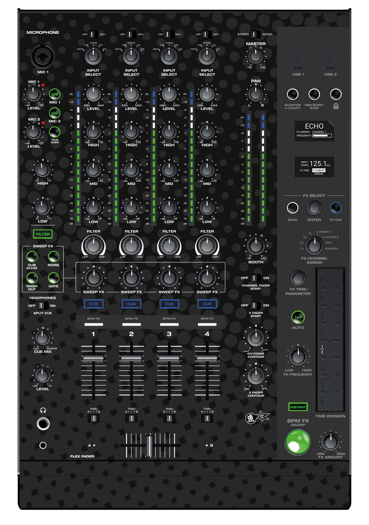 Denon DJ X 1850 Skin Gradienter Black