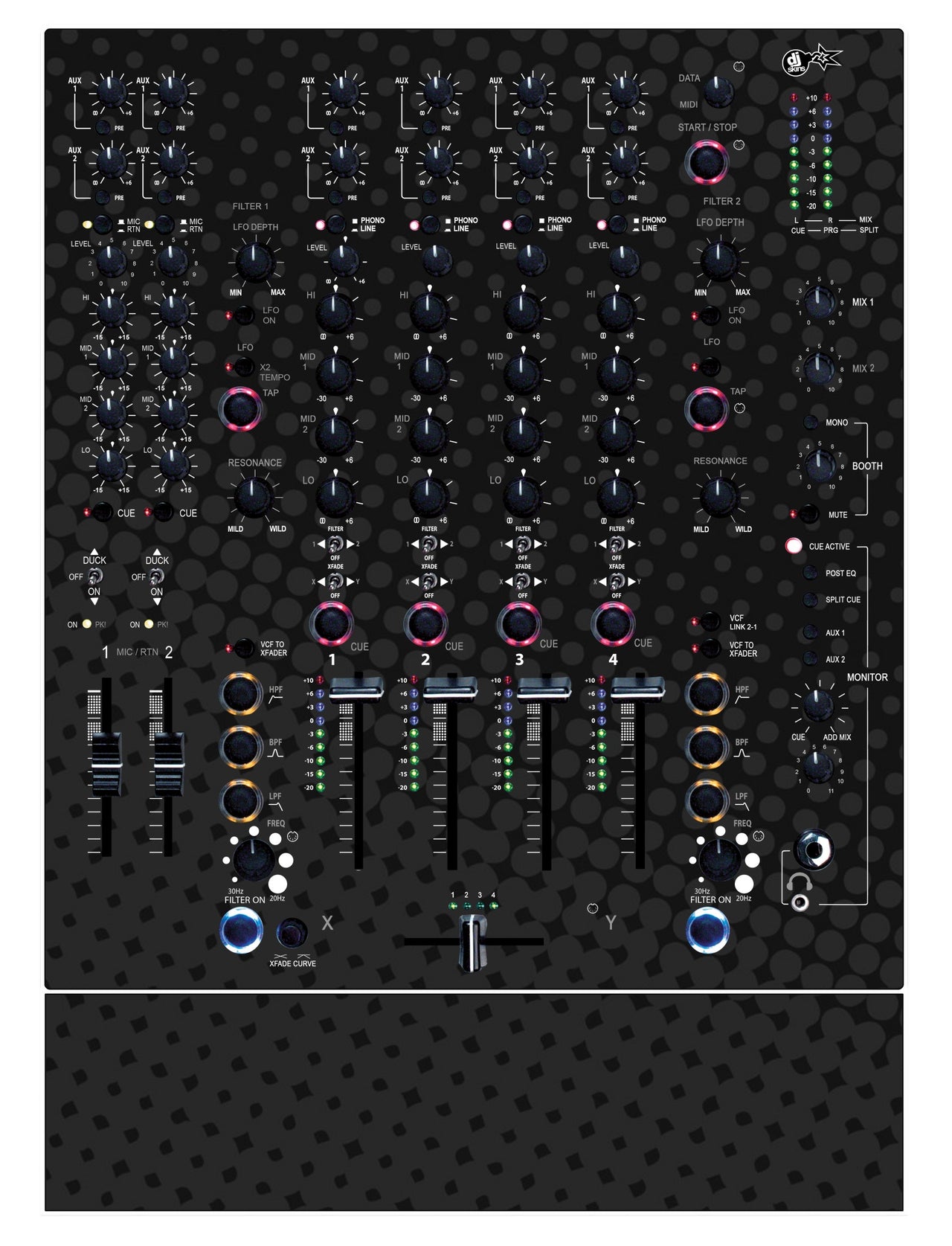 Allen and Heath XONE 92 Skin Gradienter Black