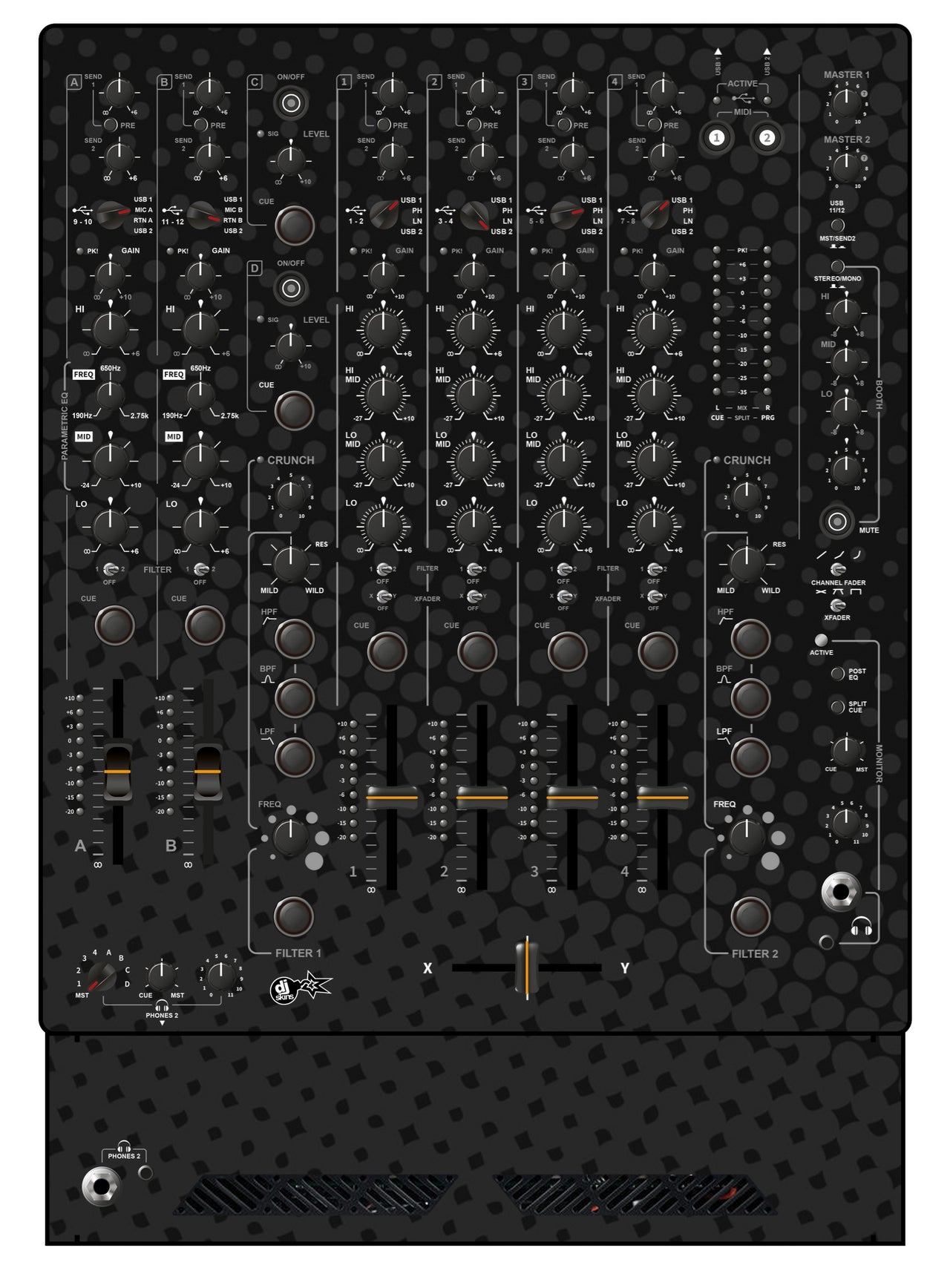 Allen and Heath XONE 96 Skin Gradienter Black