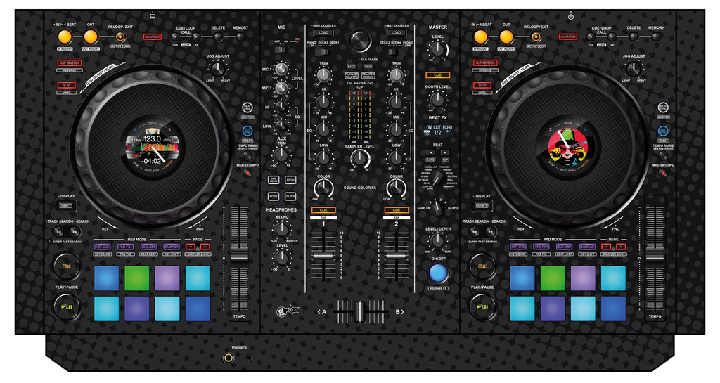 Pioneer DJ DDJ 800 Skin Gradienter Black