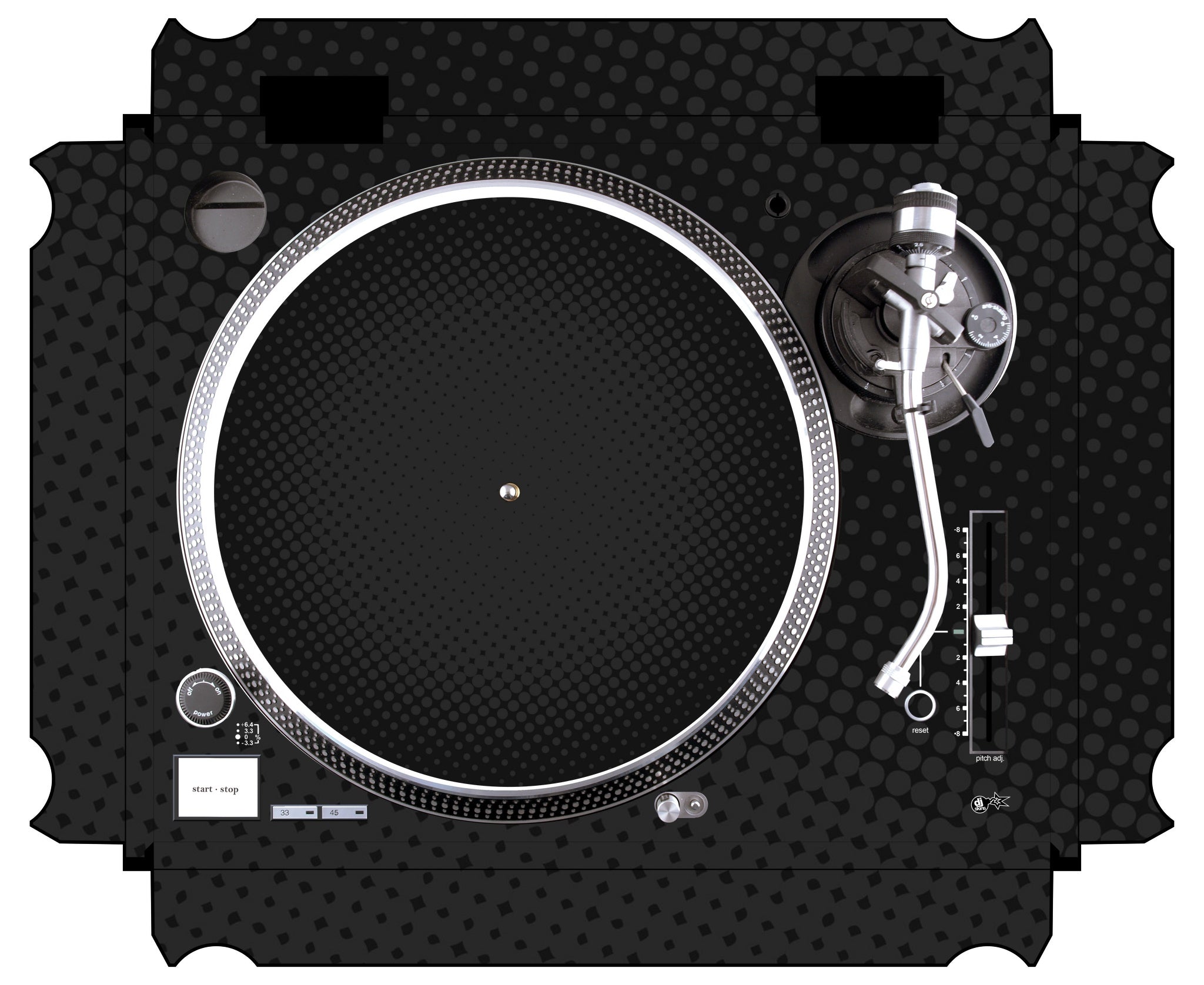 Technics 1200 / 1210 MK5 Skin Gradienter Black