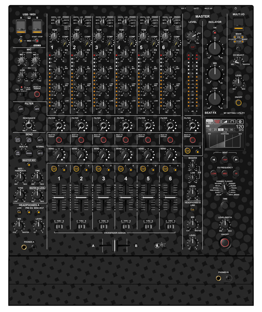 Pioneer DJ DJM V10 Skin Gradienter Black