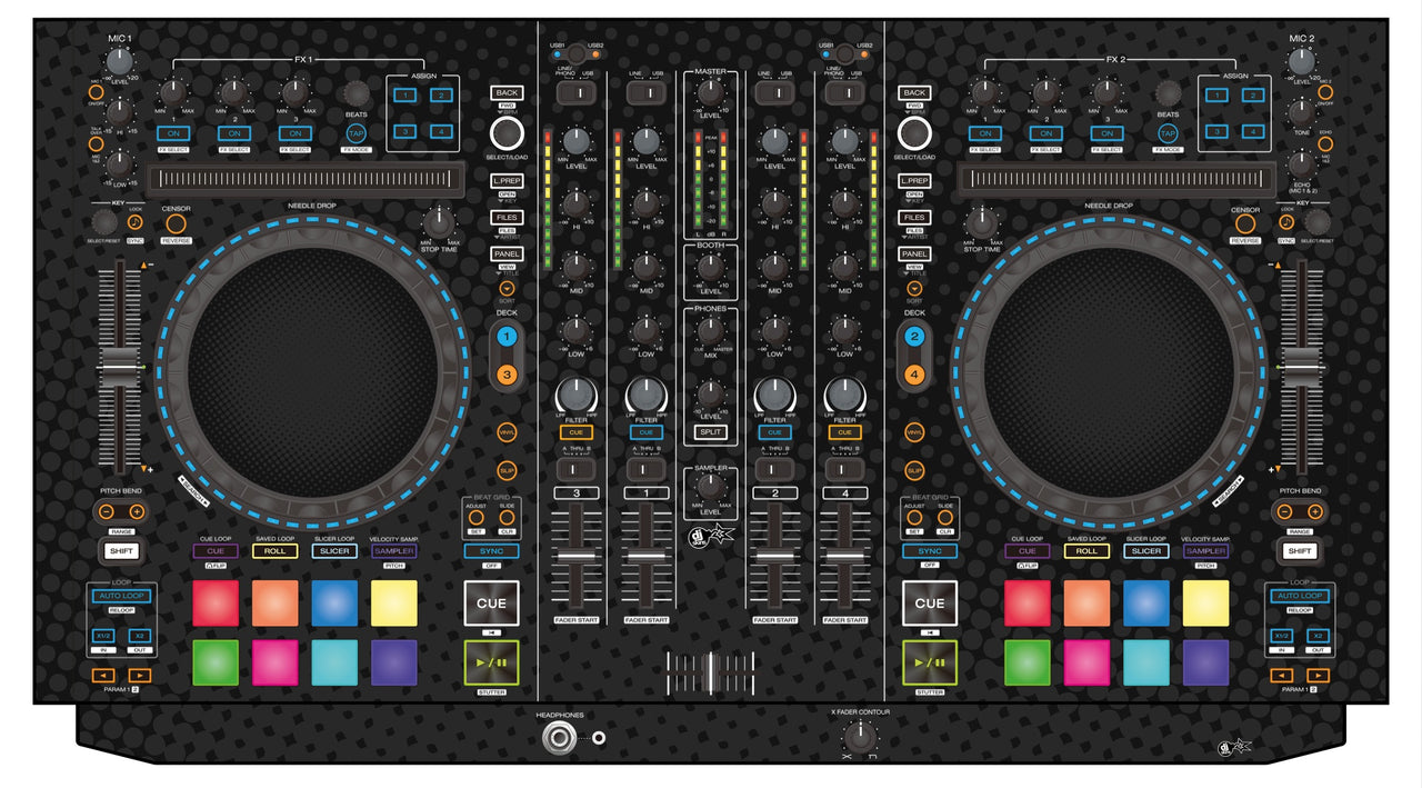 Denon DJ MC 7000 Skin Gradienter Black