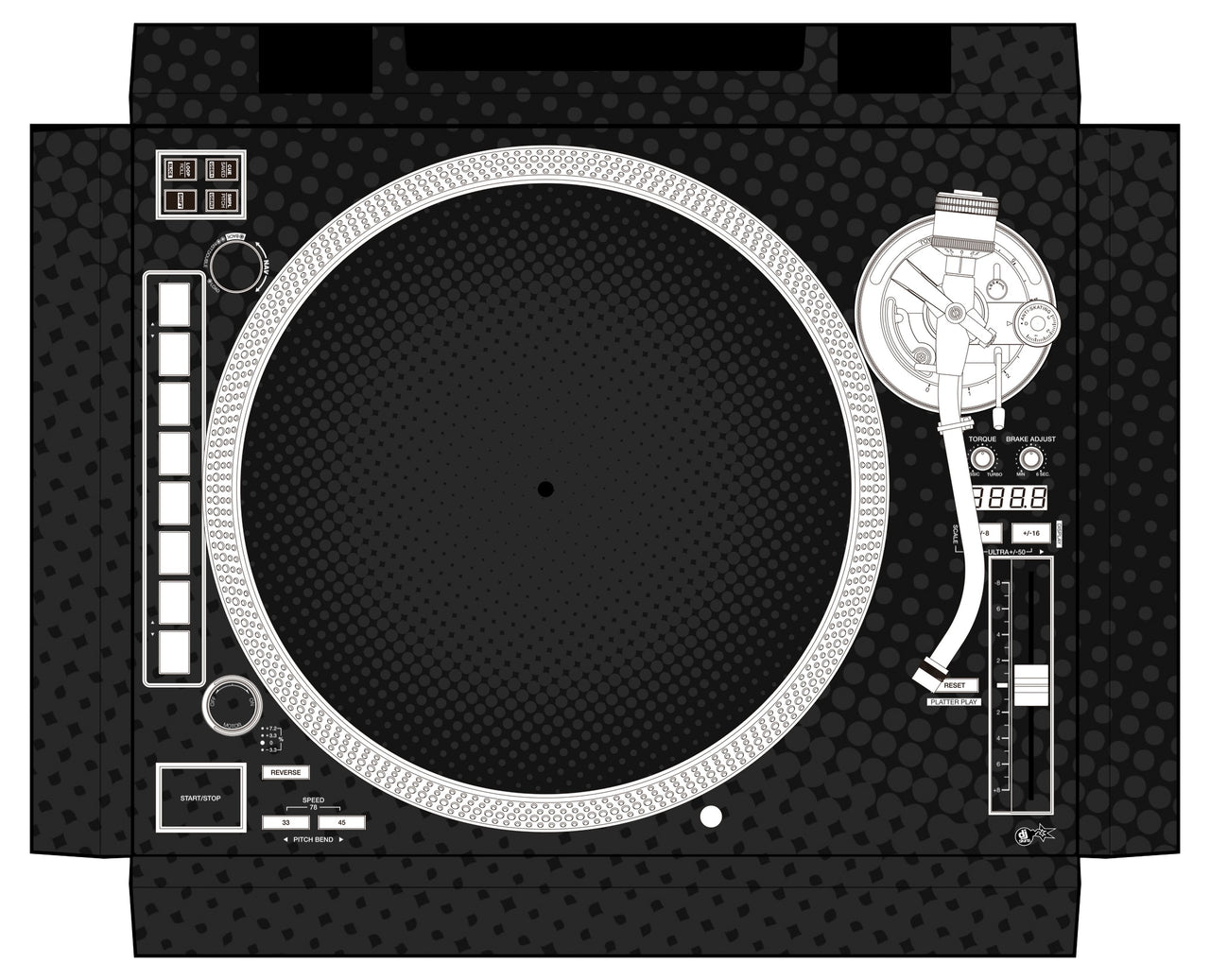 Reloop RP 8000 MK2 Skin Gradienter Black