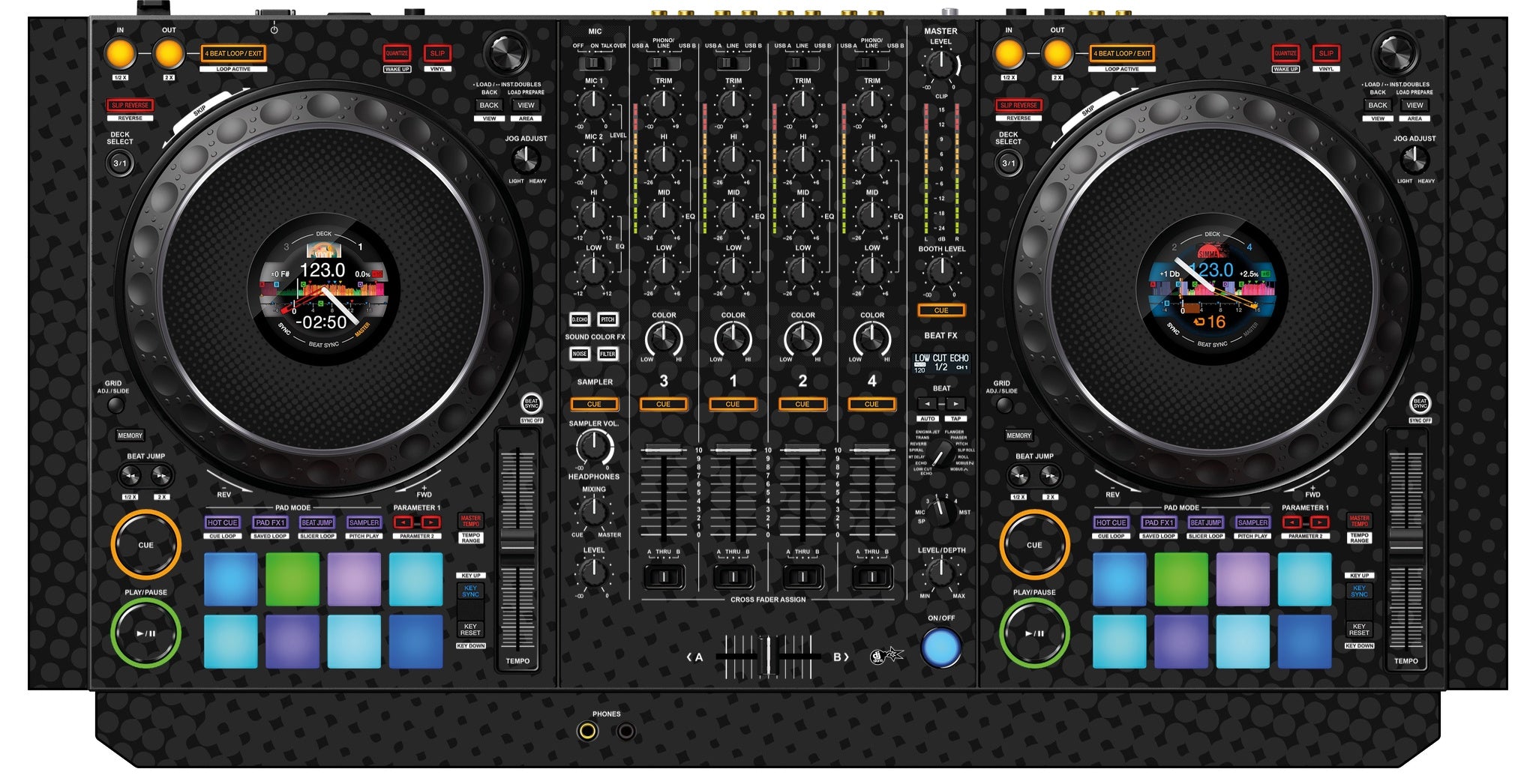 Pioneer DJ DDJ 1000 SRT Skin Gradienter Black