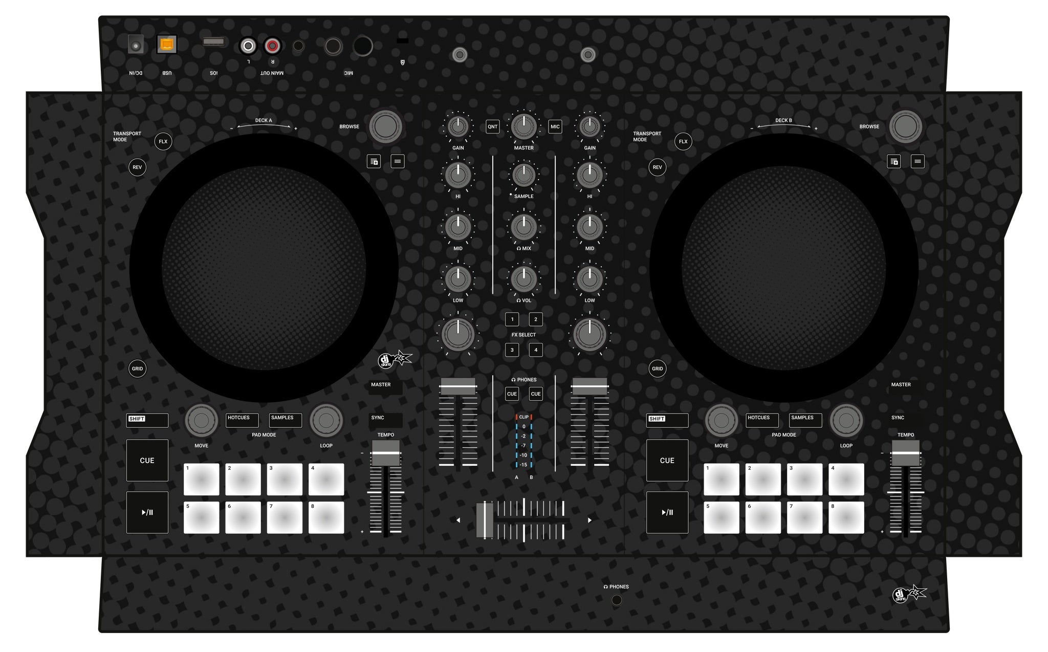 Native Instruments S2 MK3 Skin Gradienter Black