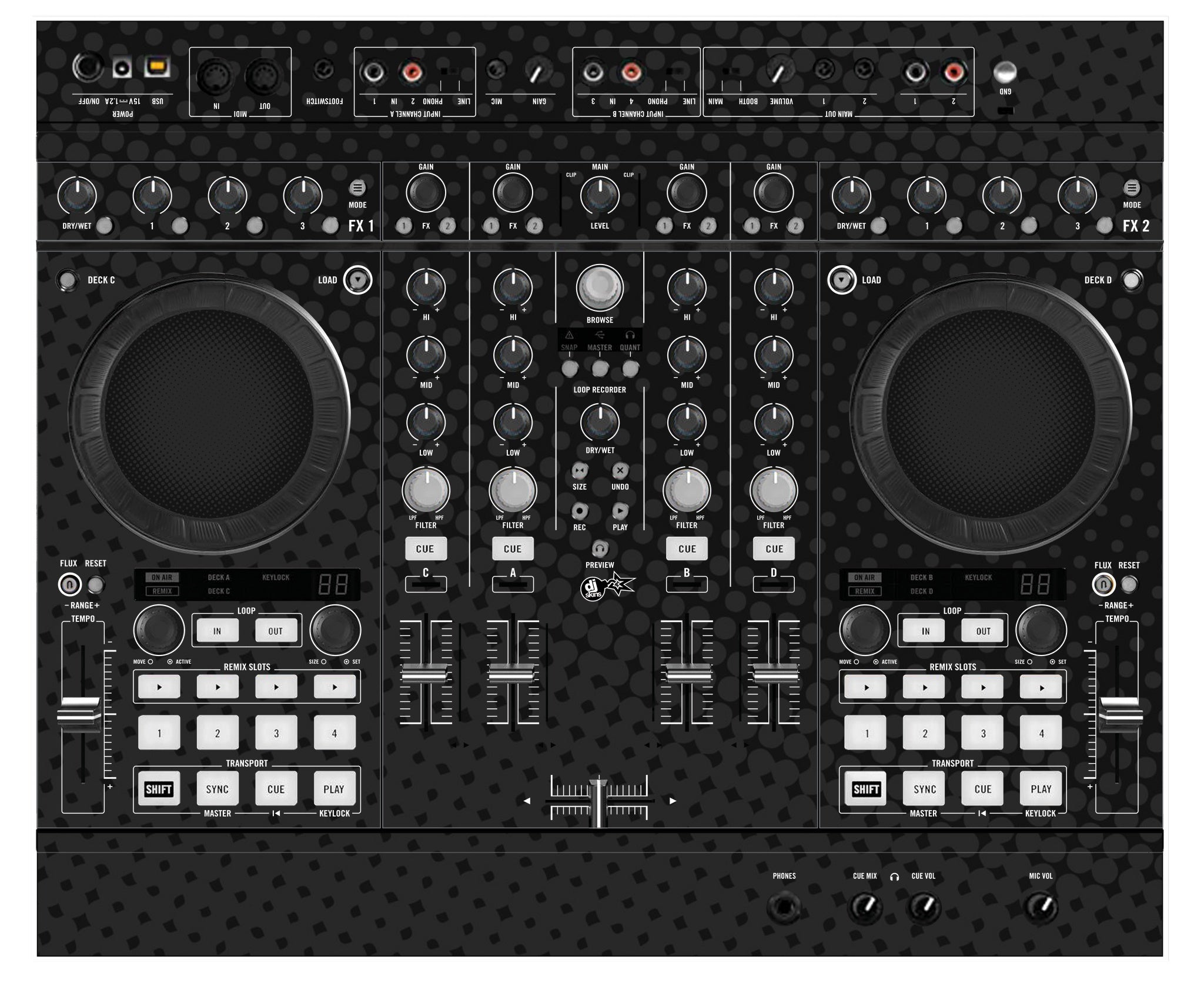 Native Instruments S4 MK2 Skin Gradienter Black