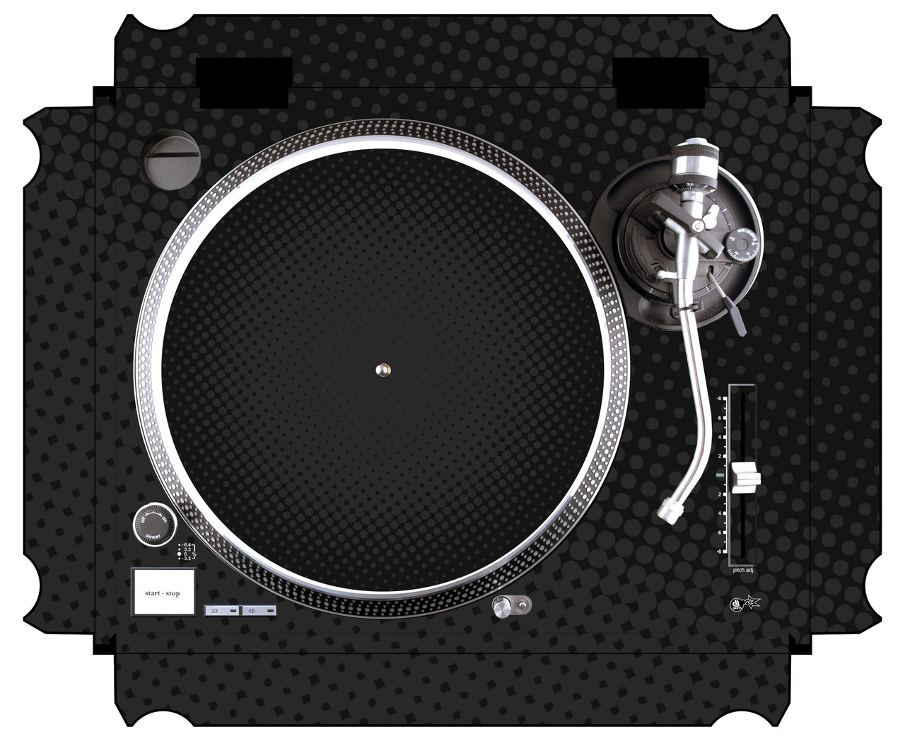 Technics 1200 / 1210 MK2 Skin Gradienter Black