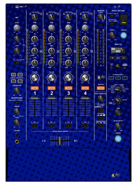 Pioneer DJ DJM 750 MK2 Skin Gradienter Blue