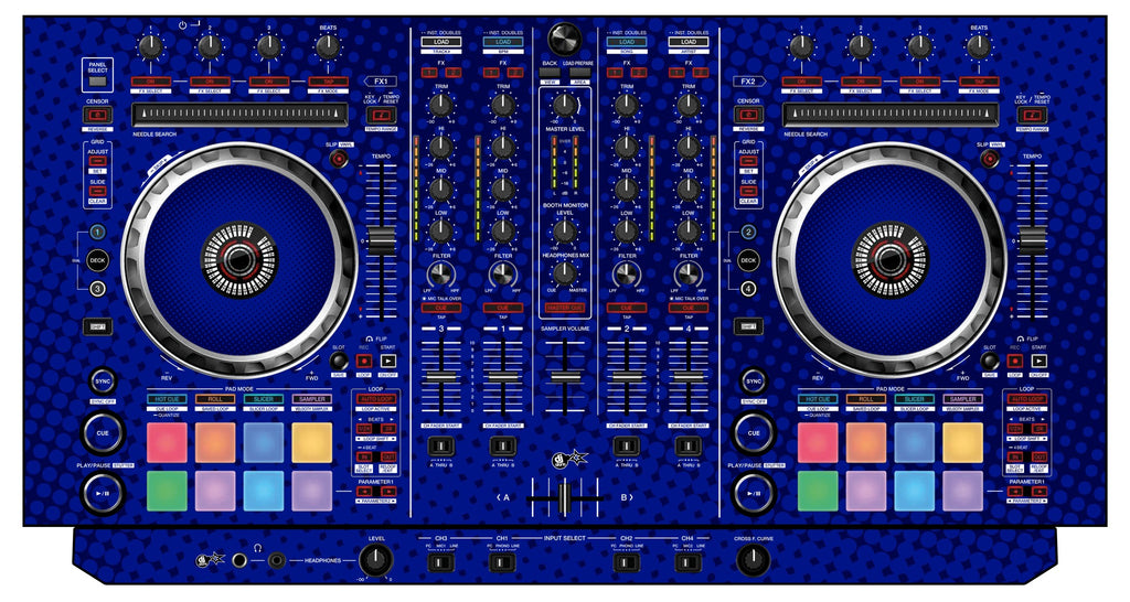 Pioneer DJ DDJ SX 2 Skin Gradienter Blue