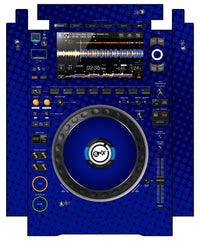 Pioneer DJ CDJ 3000 incl. SIDES Skin Gradienter Blue