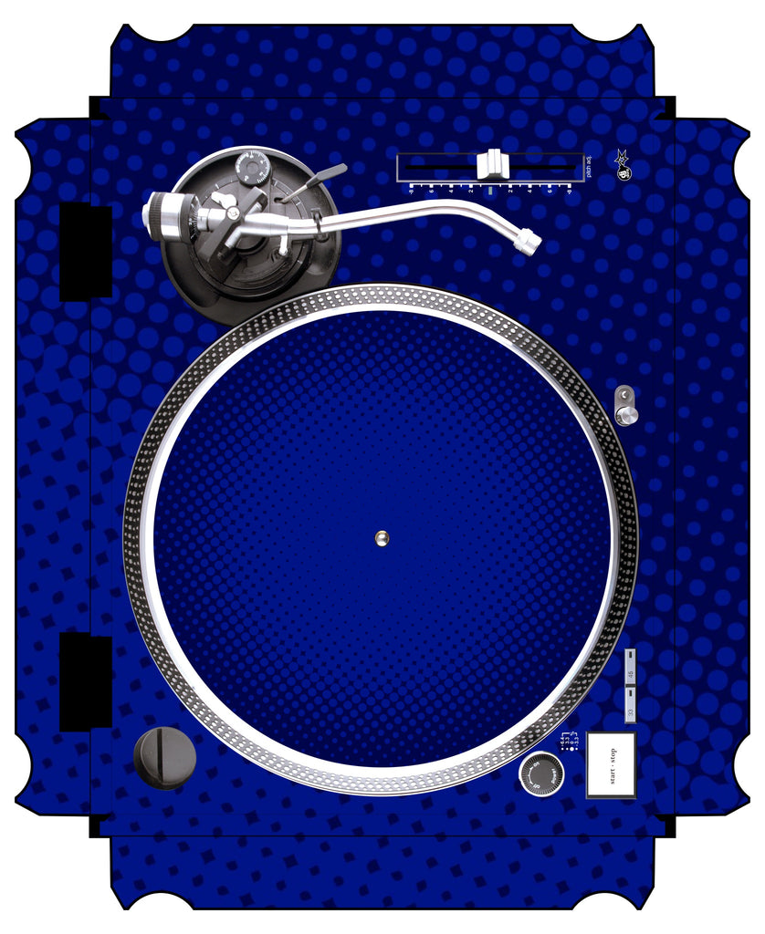 Technics 1200 / 1210 MK2 VERTICAL Skin Gradienter Blue