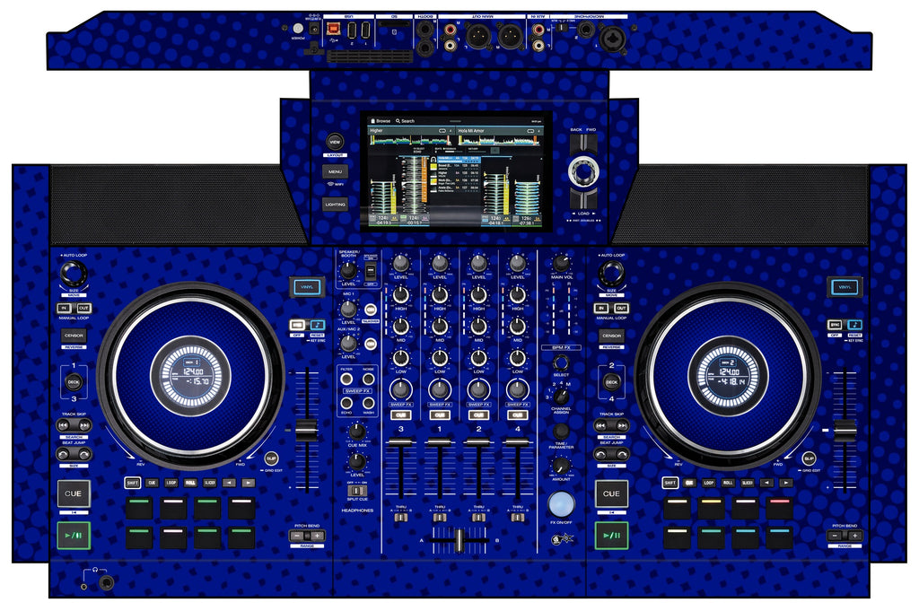 Denon DJ SC Live 4 Skin Gradienter Blue