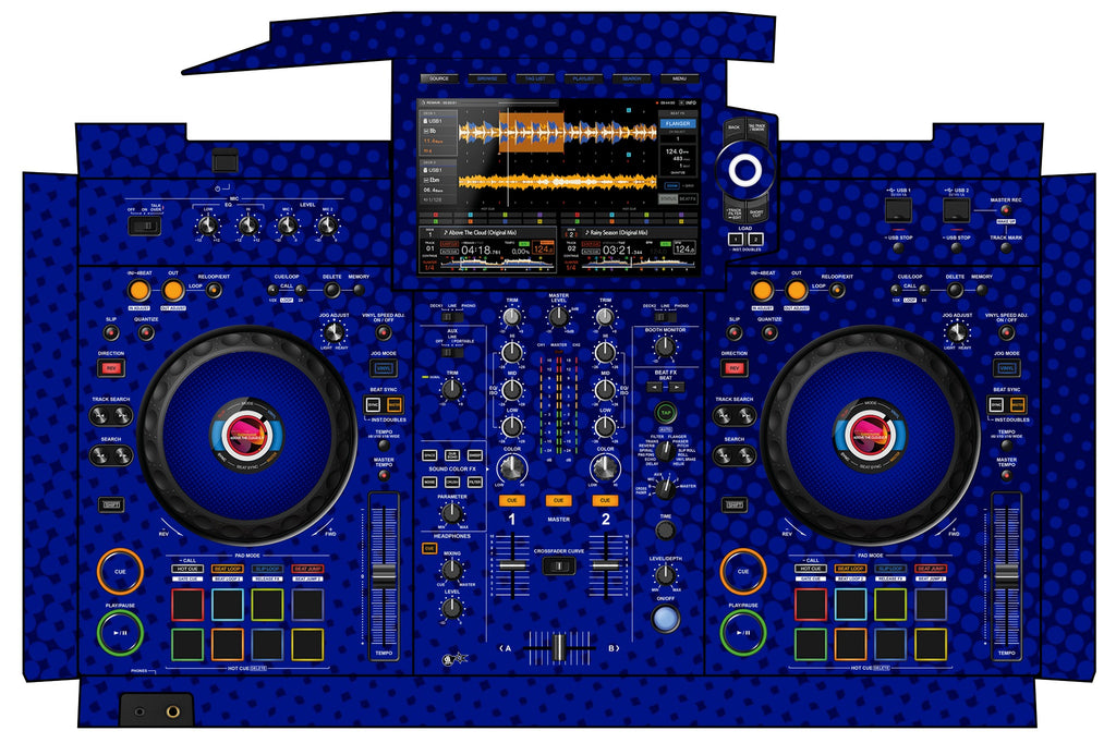 Pioneer DJ XDJ RX 3 Skin Gradienter Blue