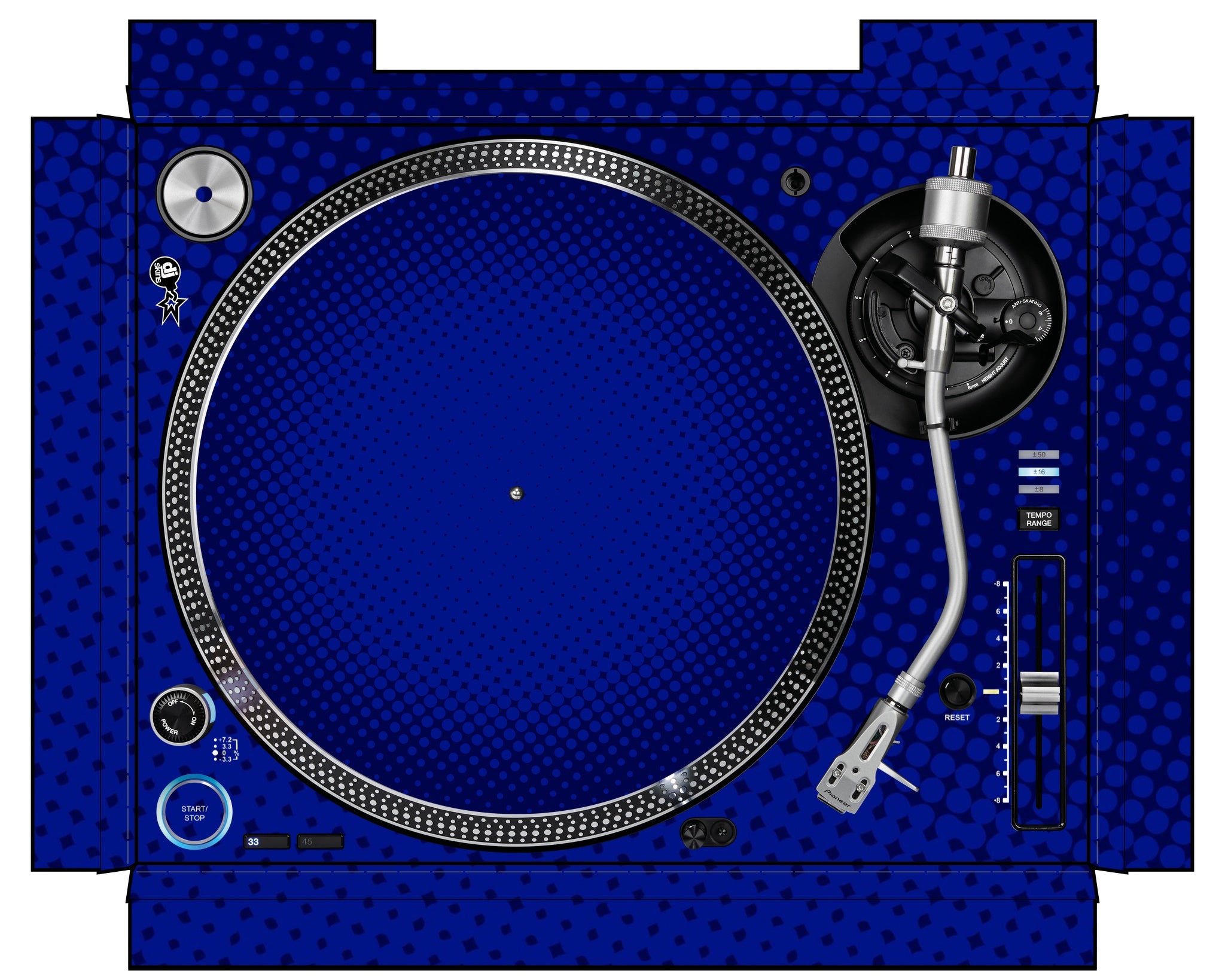 Pioneer DJ PLX 1000 Skin Gradienter Blue