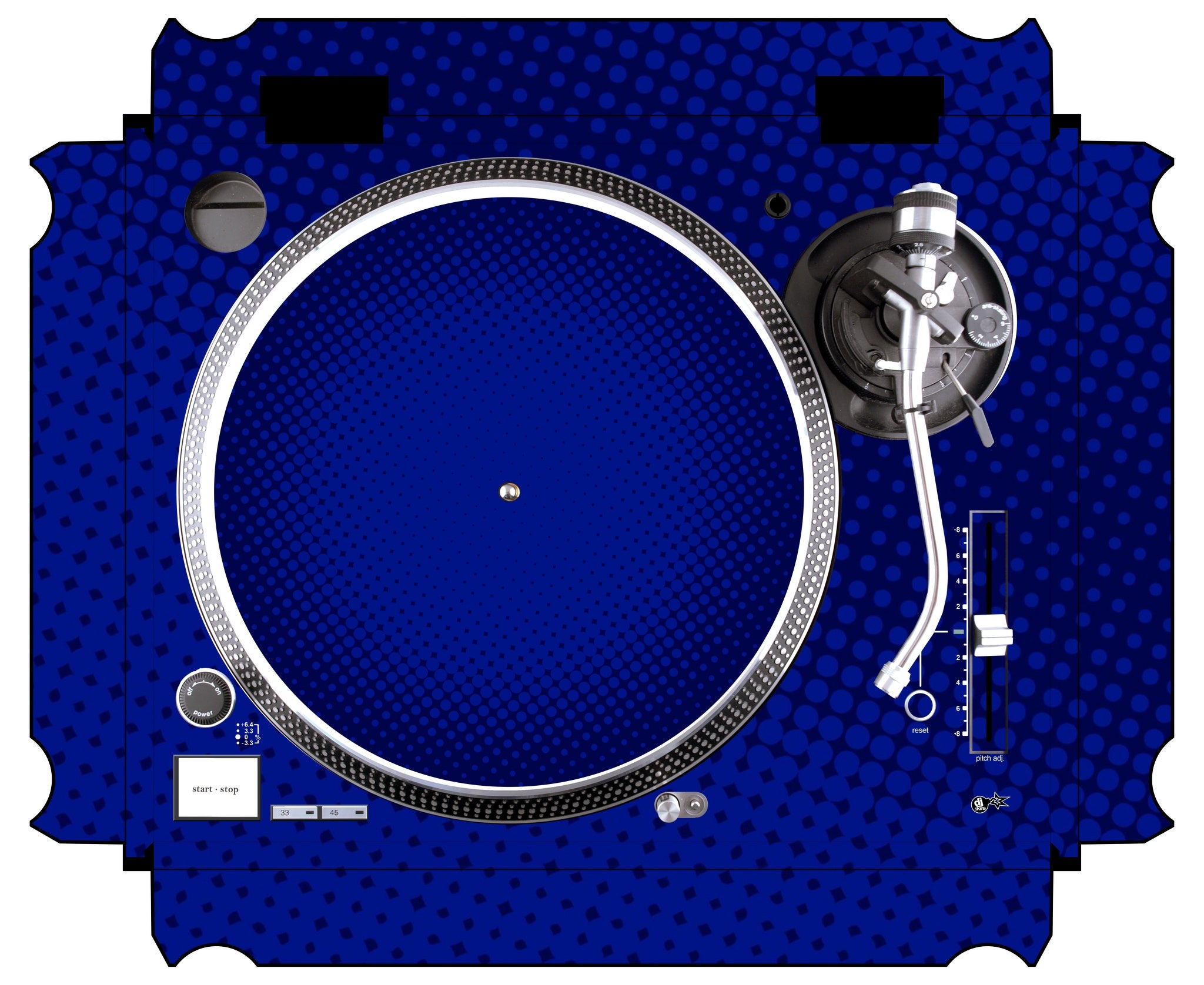 Technics 1200 / 1210 MK5 Skin Gradienter Blue