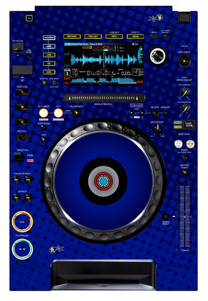 Pioneer DJ CDJ 2000 NEXUS Skin Gradienter Blue