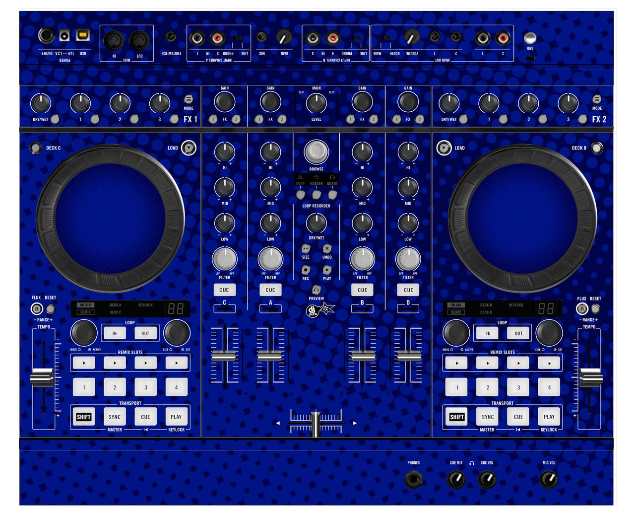 Native Instruments S4 MK2 Skin Gradienter Blue