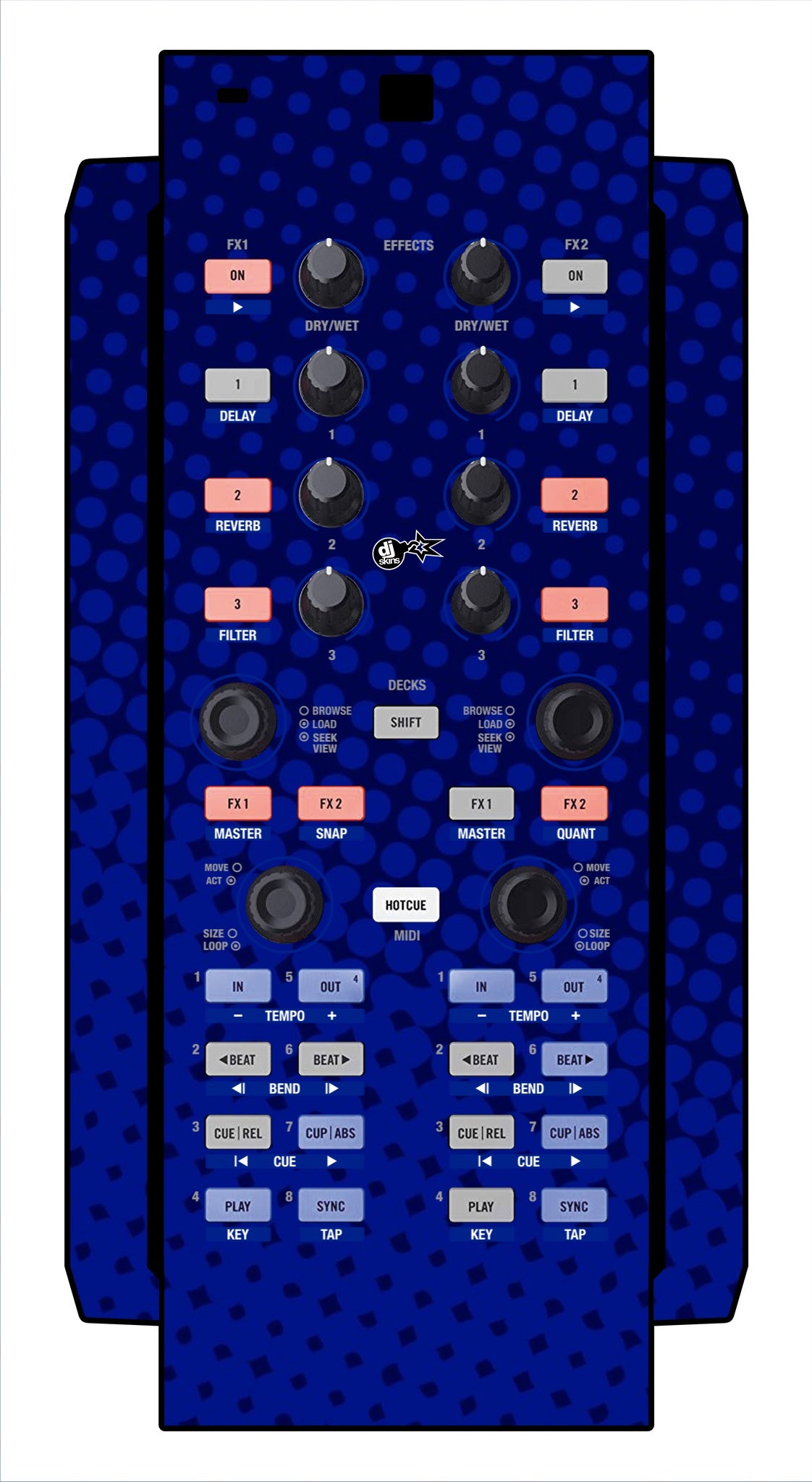 Native Instruments X1 Skin Gradienter Blue