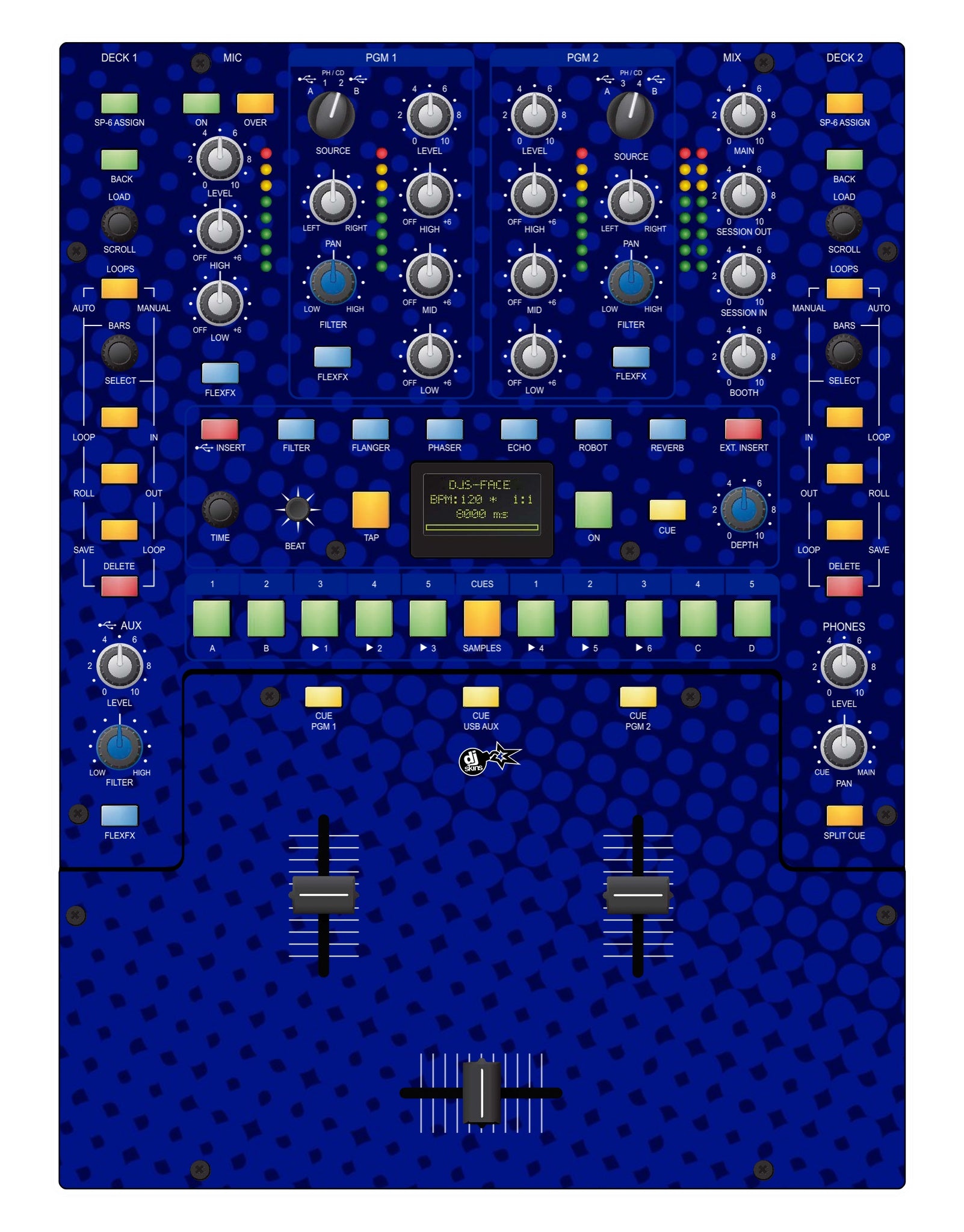 Rane 62 Skin Gradienter Blue