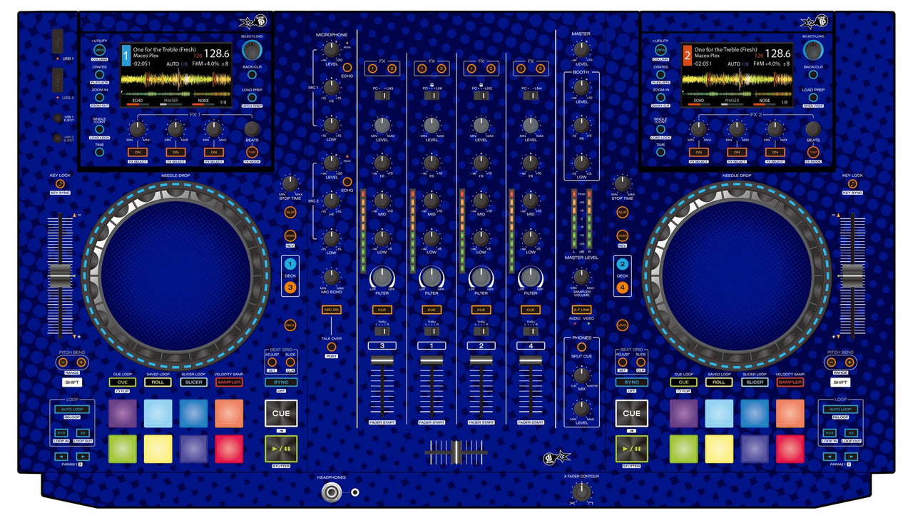 Denon DJ MCX 8000 Skin Gradienter Blue